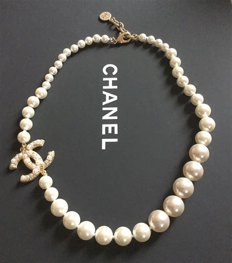 chanel pearl choker price|chanel necklace sale.